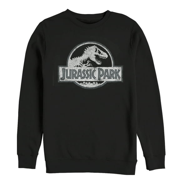 Men's Jurassic Park Vintage Logo Sweatshirt Black 2X Large