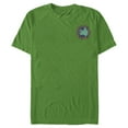 thumbnail image 1 of Men's Jurassic World: Camp Cretaceous Triceratops Silhouette Pocket  Graphic Tee Kelly Green X Large, 1 of 4