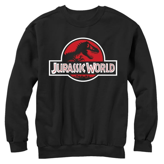 Men's Jurassic World Classic T Rex Logo  Sweatshirt Black X Large