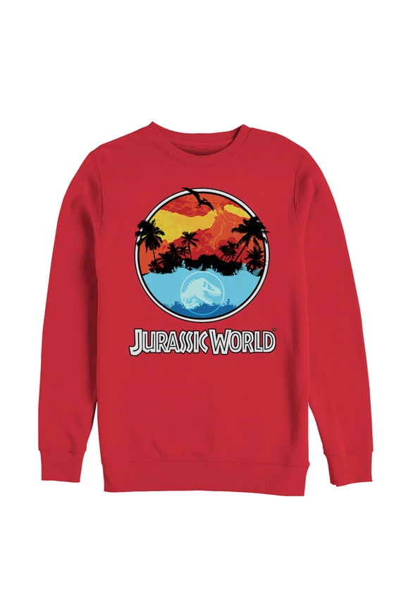 Men's Jurassic World: Fallen Kingdom Apocalypse Logo Sweatshirt Red 2X Large