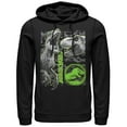 thumbnail image 1 of Men's Jurassic World: Fallen Kingdom Camo Print Dinosaurs  Pull Over Hoodie Black Medium, 1 of 3
