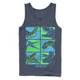 thumbnail image 1 of Men's Jurassic World: Fallen Kingdom Dino Bingo  Tank Top Navy Blue Small, 1 of 3