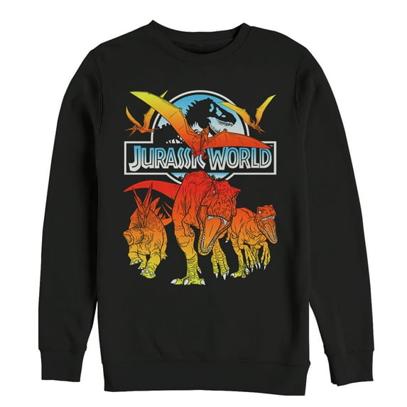 Men's Jurassic World: Fallen Kingdom Fire Dinosaurs Sweatshirt Black Large