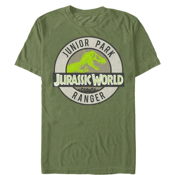 Men's Jurassic World: Fallen Kingdom Junior Park Ranger  Graphic Tee Military Green 2X Large