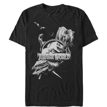 Men's Jurassic World: Fallen Kingdom Logo Attack  Graphic Tee Black Medium