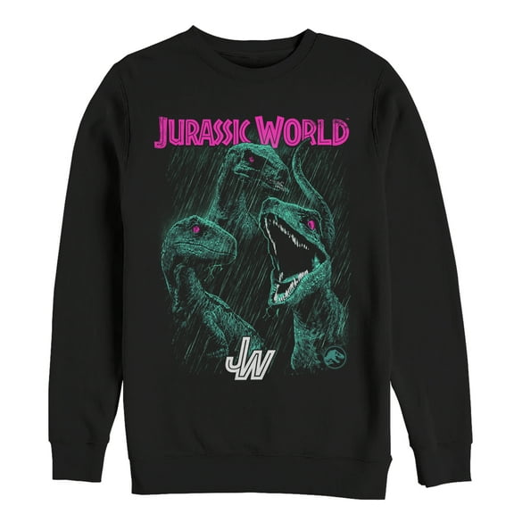 Men's Jurassic World: Fallen Kingdom Raptor Eyes  Sweatshirt Black Medium