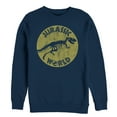 thumbnail image 1 of Men's Jurassic World: Fallen Kingdom Retro Fossil  Sweatshirt Navy Blue Medium, 1 of 3