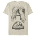 thumbnail image 1 of Men's Jurassic World: Fallen Kingdom T. Rex Bite  Graphic Tee Cream Small, 1 of 3