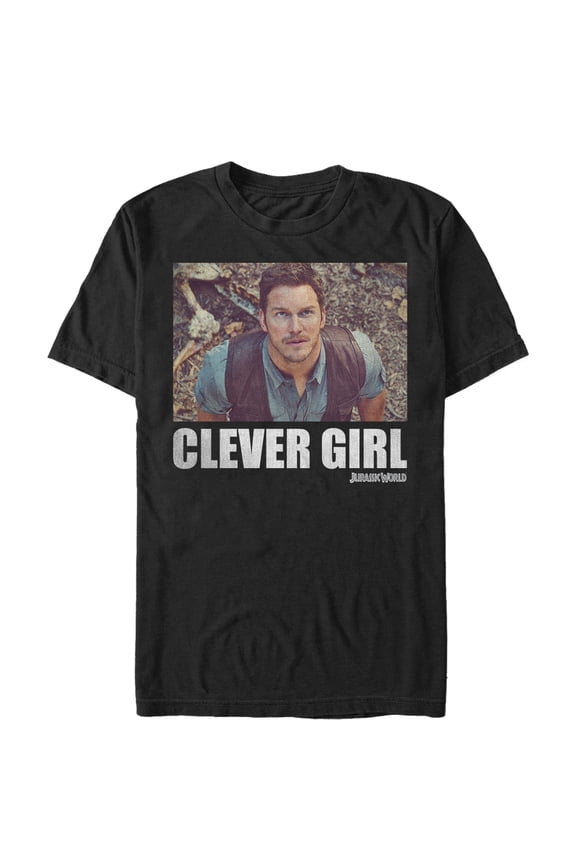 Men's Jurassic World Grady Clever Girl Graphic Tee Black Small