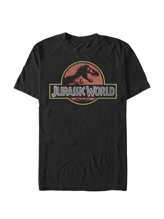 Men's Jurassic World Iconic Logo Graphic Tee Black X Large