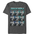 thumbnail image 1 of Men's Jurassic World Indominus Rex Expressions  Graphic Tee Charcoal Heather 2X Large, 1 of 4