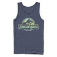 thumbnail image 1 of Men's Jurassic World Logo Tie Dye Print  Tank Top Navy Blue Small, 1 of 3