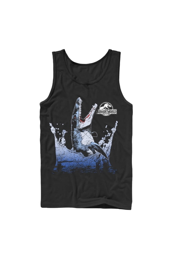 Men's Jurassic World Mosasaurus Show  Tank Top Black X Large