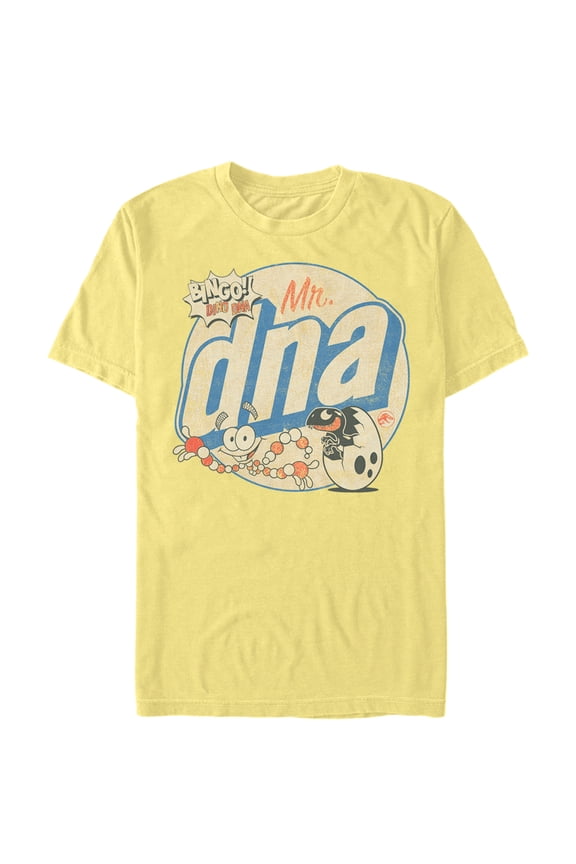 Men's Jurassic World Mr. DNA Cartoon  Graphic Tee Banana X Large
