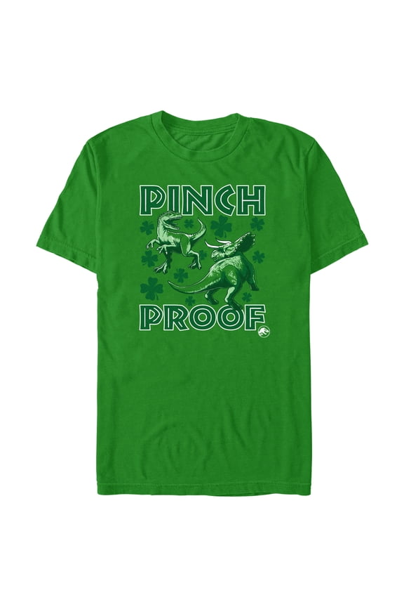 Men's Jurassic World Pinch Proof Graphic Tee Kelly Green Medium