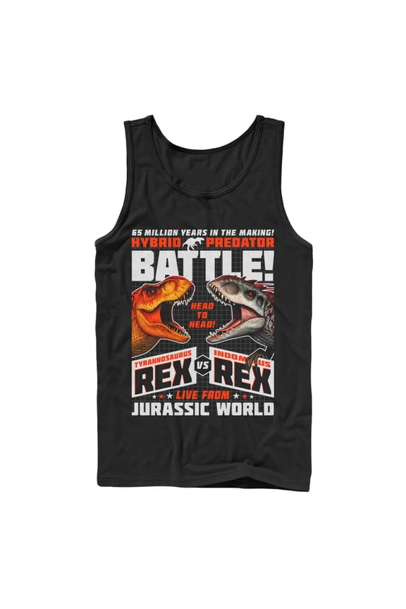 Men's Jurassic World Predator Ultimate Showdown Tank Top Black X Large