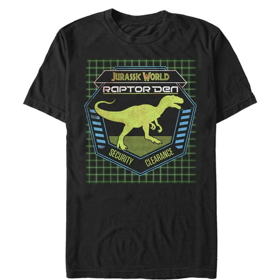 Men's Jurassic World Raptor Den  Graphic Tee Black 2X Large