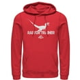 thumbnail image 1 of Men's Jurassic World Raptor Trainer Silhouette  Pull Over Hoodie Red X Large, 1 of 3
