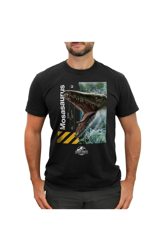 Men's Jurassic World: Rebirth Mosasaurus Portrait Graphic T-Shirt
