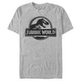 thumbnail image 1 of Men's Jurassic World Spray Paint Print Logo Graphic Tee Athletic Heather Medium, 1 of 4