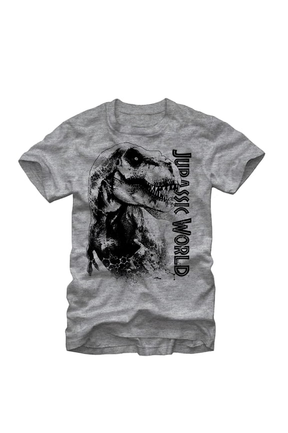 Men's Jurassic World T. Rex Carnivore Graphic Tee Athletic Heather Large