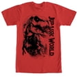thumbnail image 1 of Men's Jurassic World T. Rex Carnivore  Graphic Tee Red 2X Large, 1 of 4