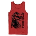 thumbnail image 1 of Men's Jurassic World T. Rex Carnivore  Tank Top Red X Large, 1 of 3