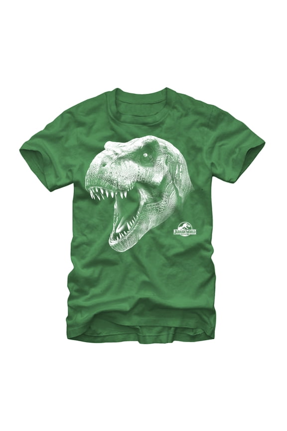 Men's Jurassic World T. Rex Roar Graphic Tee Kelly Green Small