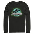 thumbnail image 1 of Men's Jurassic World T. Rex Spray Paint Logo  Long Sleeve Shirt Black Medium, 1 of 3