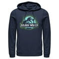 thumbnail image 1 of Men's Jurassic World T. Rex Spray Paint Logo Pull Over Hoodie Navy Blue X Large, 1 of 3