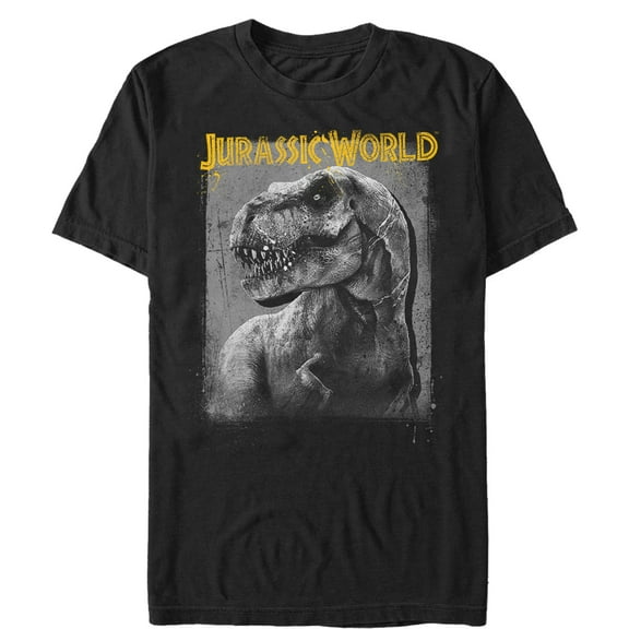 Men's Jurassic World Tyrannosaurus Rex Graphic Tee Black Medium