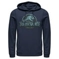 thumbnail image 1 of Men's Jurassic World Water Ripple Logo Pull Over Hoodie Navy Blue X Large, 1 of 3