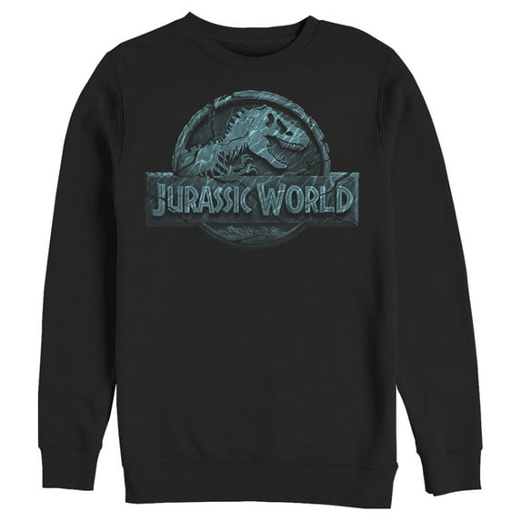 Men's Jurassic World Water Ripple Logo Sweatshirt Black 3X Large