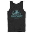 thumbnail image 1 of Men's Jurassic World Water Ripple Logo  Tank Top Black Large, 1 of 4
