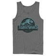 thumbnail image 1 of Men's Jurassic World Water Ripple Logo Tank Top Charcoal 2X Large, 1 of 3