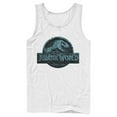thumbnail image 1 of Men's Jurassic World Water Ripple Logo Tank Top White 2X Large, 1 of 4
