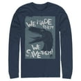 thumbnail image 1 of Men's Jurassic World We Save Them Long Sleeve Shirt Navy Blue Small, 1 of 3