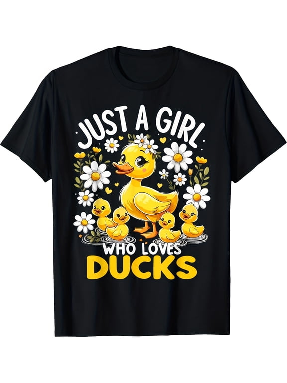 Men's Just A Girl Who Loves Ducks Graphic T Shirt