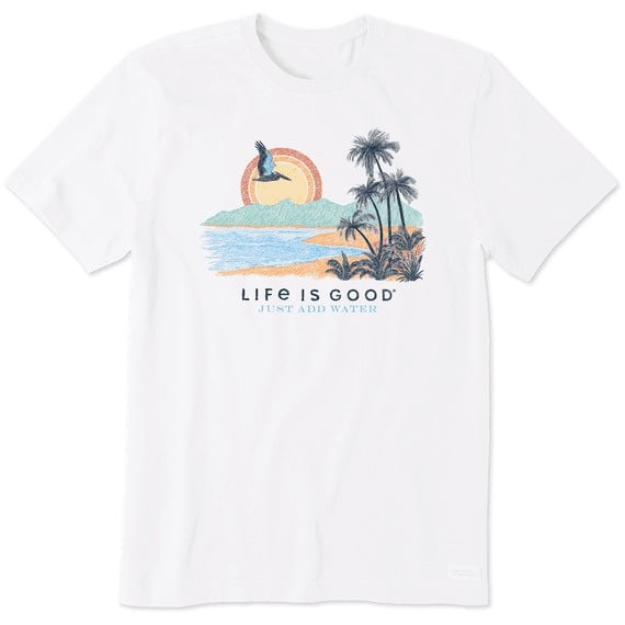 Men s Just Add Water Beach Short Sleeve Tee