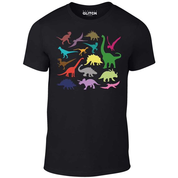 Men's Just Dinosaurs T-Shirt Colorful Graphic Tee