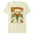 thumbnail image 1 of Men's Justice League Aquaman Vintage  Graphic Tee Beige X Large, 1 of 3