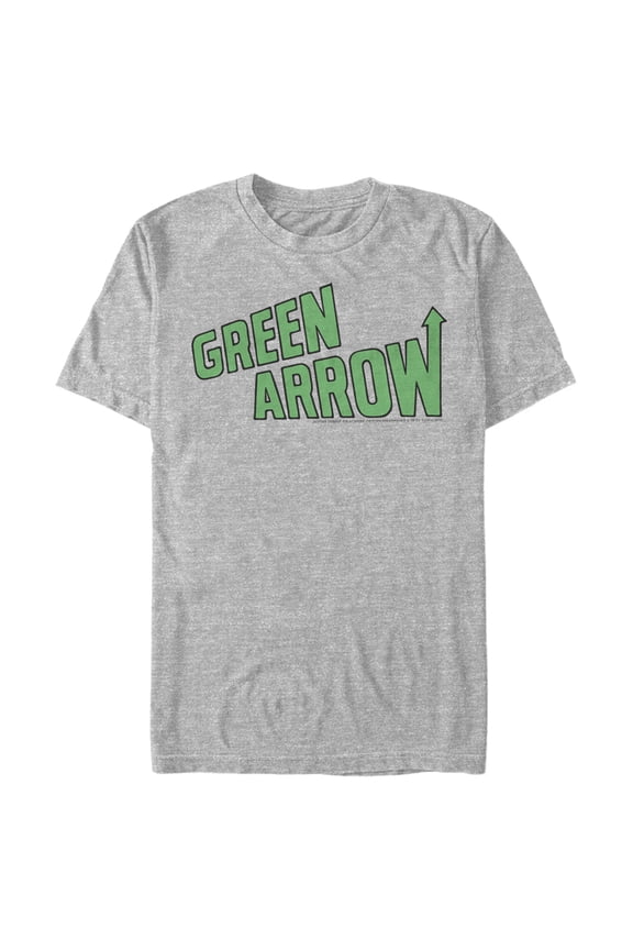 Men's Justice League Arrow Logo Graphic Tee Athletic Heather Small