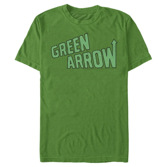 Men's Justice League Arrow Logo Graphic Tee Kelly Green 2X Large