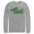 thumbnail image 1 of Men's Justice League Arrow Logo  Long Sleeve Shirt Athletic Heather 2X Large, 1 of 3