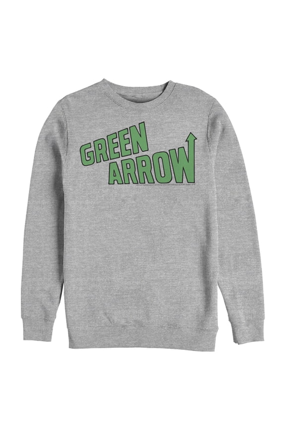 Men's Justice League Arrow Logo Sweatshirt Athletic Heather 3X Large