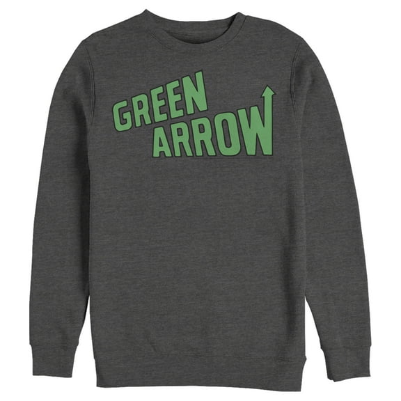 Men's Justice League Arrow Logo  Sweatshirt Charcoal Heather Large