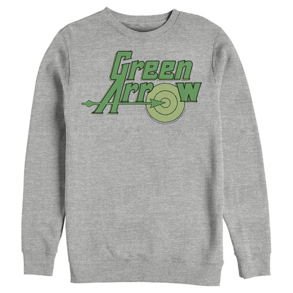 Men's Justice League Classic Arrow Logo  Sweatshirt Athletic Heather Small