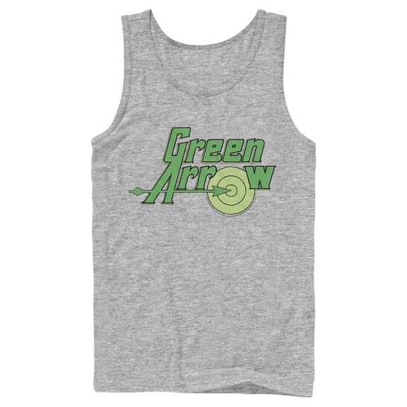 Men's Justice League Classic Arrow Logo  Tank Top Athletic Heather X Large