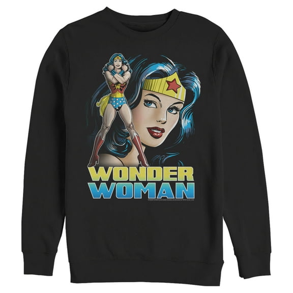 Men's Justice League Classic Portrait  Sweatshirt Black X Large