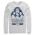 thumbnail image 1 of Men's Justice League Cross Chest Portrait  Long Sleeve Shirt White Large, 1 of 3